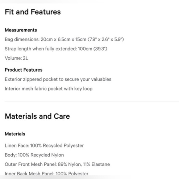 NWOT BRAND NEW lululemon clean lines belt bag - Picture 5 of 5